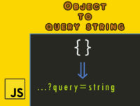 js object to querystring