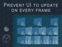 Unity - prevent UI update on every frame