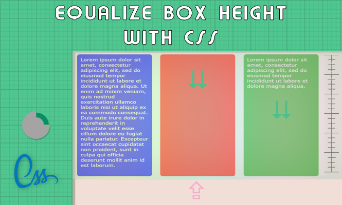 Equalize boxes height with only CSS