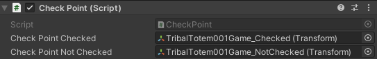Checkpoint script params - checkpoint system in Unity games