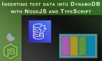 Inserting test data into DynamoDB